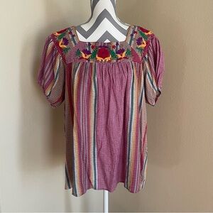 Layers Z - Embroidered Women's Blouse - Size: Large